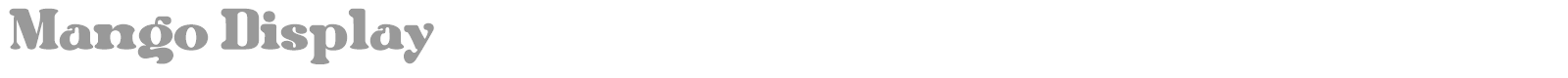 Mango Display font preview